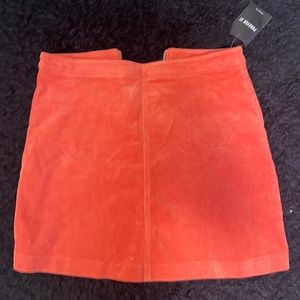 Brand New Forever 21 : Coral Corduroy Mini Skirt